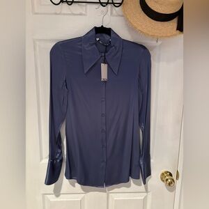 Zara Blue Button-Down Shirt